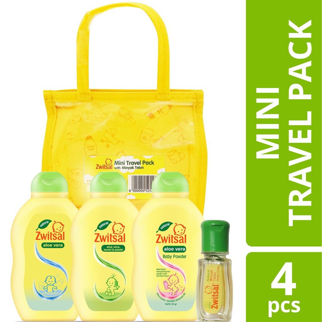 Promo Zwitsal Mini Travel Pack Baby Gift Set Perlengkapan Bayi Diskon