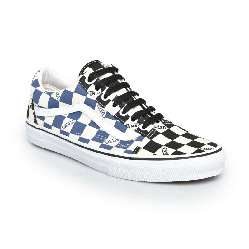 Jual Vans Old Skool Big Check Sepatu Sneakers Pria Black Navy