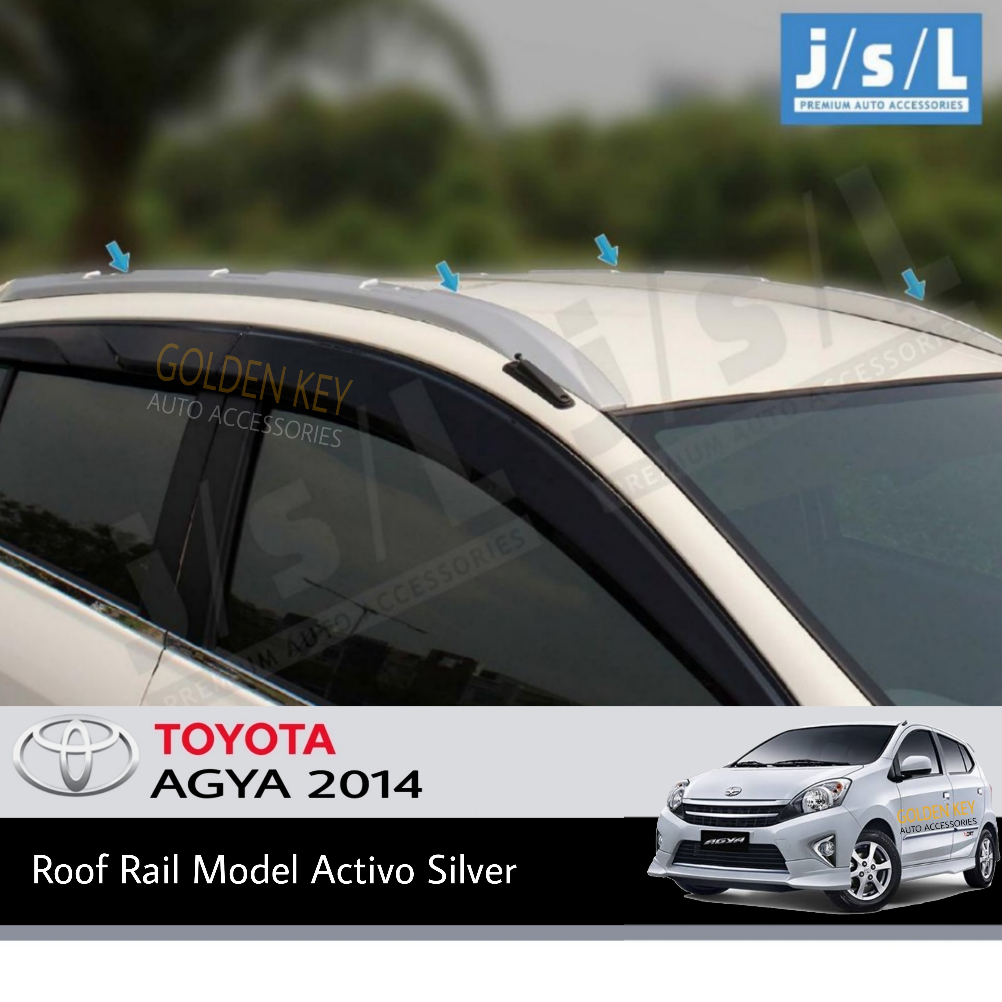 Jual Jsl Roof Rail Agya 2014 Roof Rail Model Activo Silver Di Seller Golden Key Acc Pejuang Kota Bekasi Blibli
