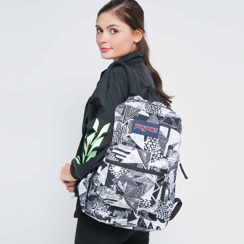 Jual Jansport Cross Town Backpack Black Street Lines Di Seller