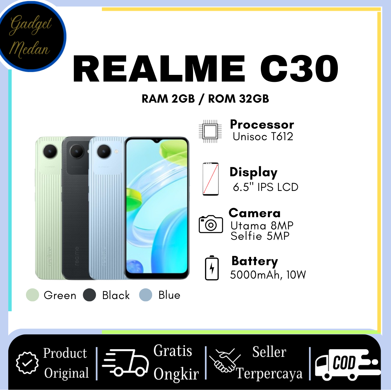 Jual REALME C30 2/32GB - Garansi Resmi Realme Indonesia di Seller ...