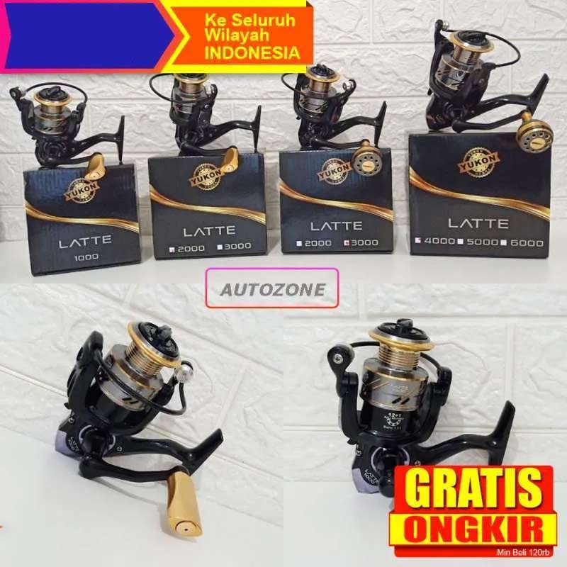 Jual REEL POWER HANDLE FUGU YUKON LATTE UKURAN 10006000 ORIGINAL JAPAN