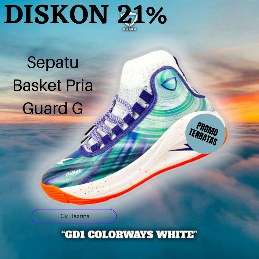 Jual Sepatu Basket Original Guard Gd 1 Brand Indonesia 39 WHITE
