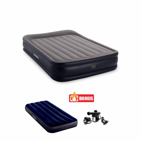 Intex durabeam rest raised airbed online