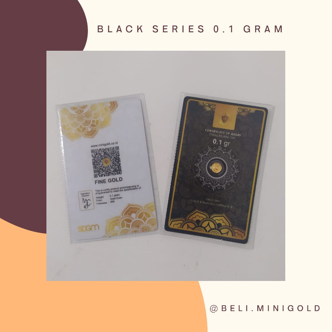 Jual Mini Gold Black Series 0 1 Gram Koin Emas Mini Murni 24 Karat Logam Mulia Murah Mei 2021 