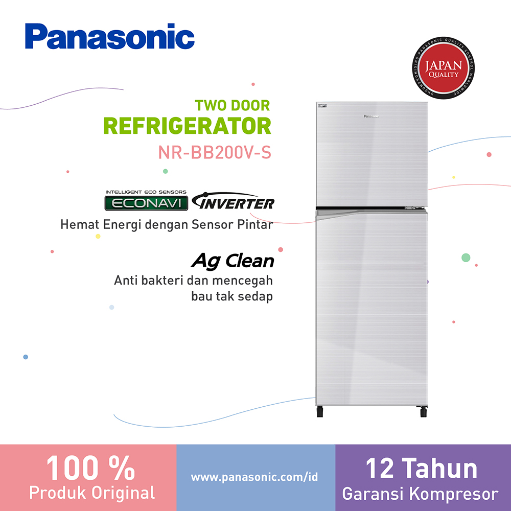 Jual Panasonic NRBB200VS Kulkas 2 Pintu [196 L] di Seller