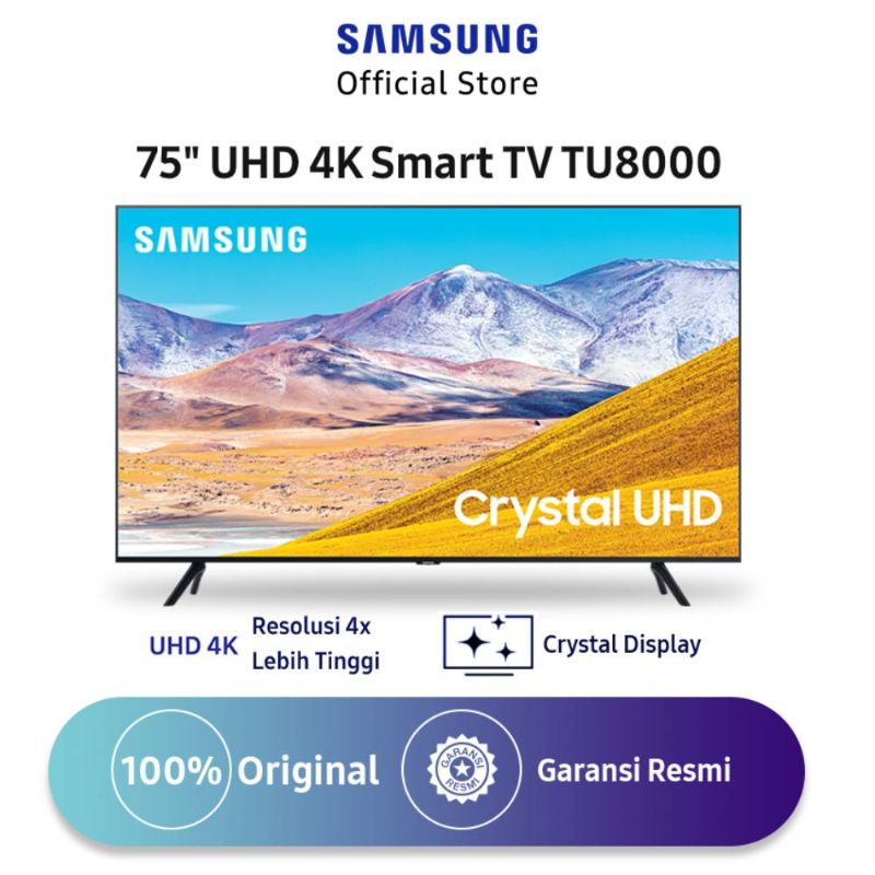Samsung Ua75tu8000kxxd Uhd 4k Smart Tv 75 Inch Terbaru Agustus 2021 Harga Murah Kualitas Terjamin Blibli