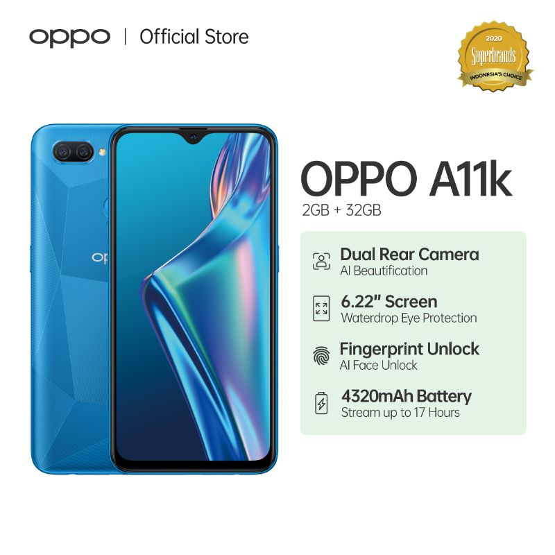âˆš Oppo A11k Smartphone [32gb/ 2gb] Terbaru September 2021 harga murah