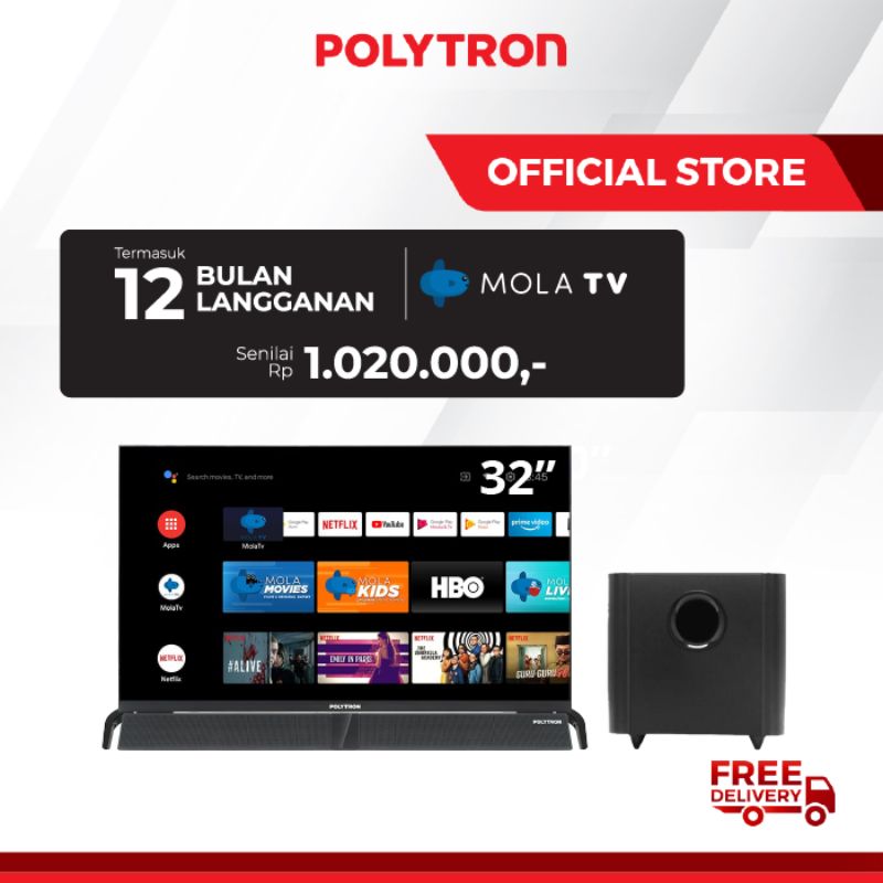 Polytron Smart Cinemax Soundbar Led Tv 32 Inch Pld 32bag9953 Terbaru Agustus 2021 Harga Murah Kualitas Terjamin Blibli