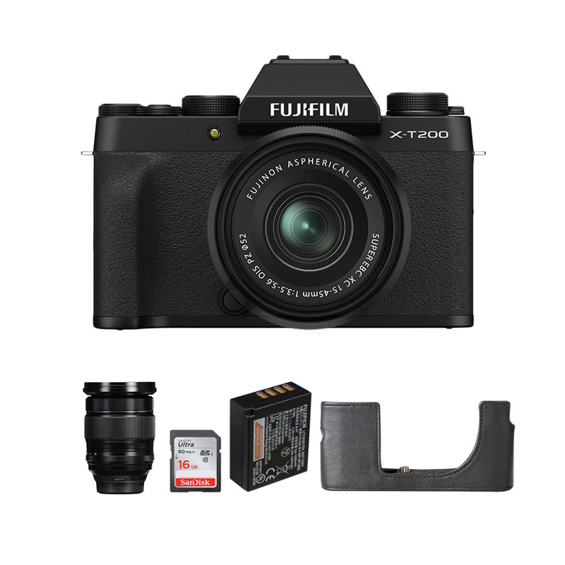 Jual Pre Order Fujifilm XT200 Kamera Mirrorless with XC1545mm Lens + EXTREME SDHC 16 GB