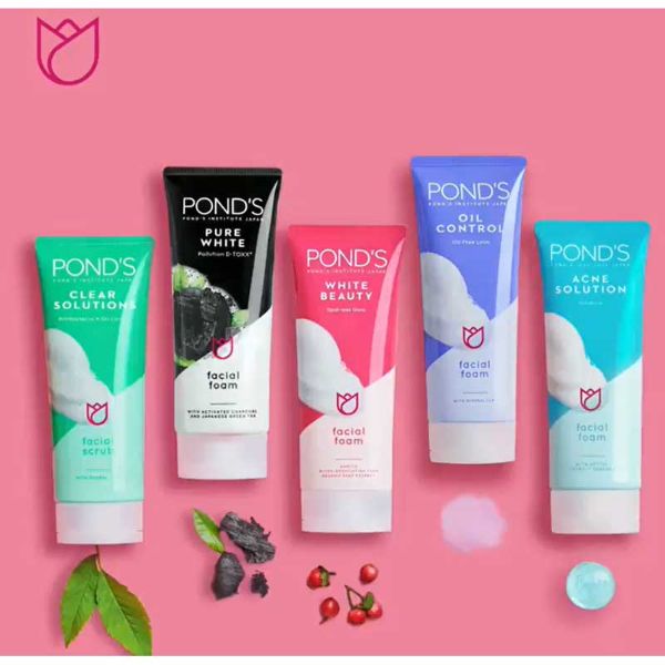 manfaat facial foam ponds pure white