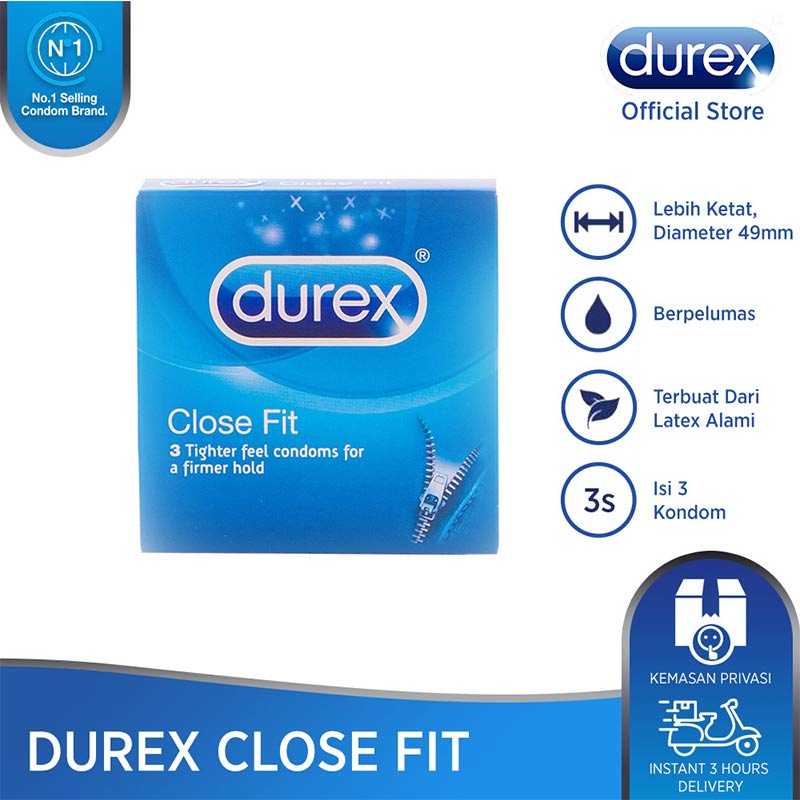 Jual Durex Close Fit Kondom [3 Pcs] Di Seller Laugh Medicine Store -  Jayamekar, Kab. Bandung Barat