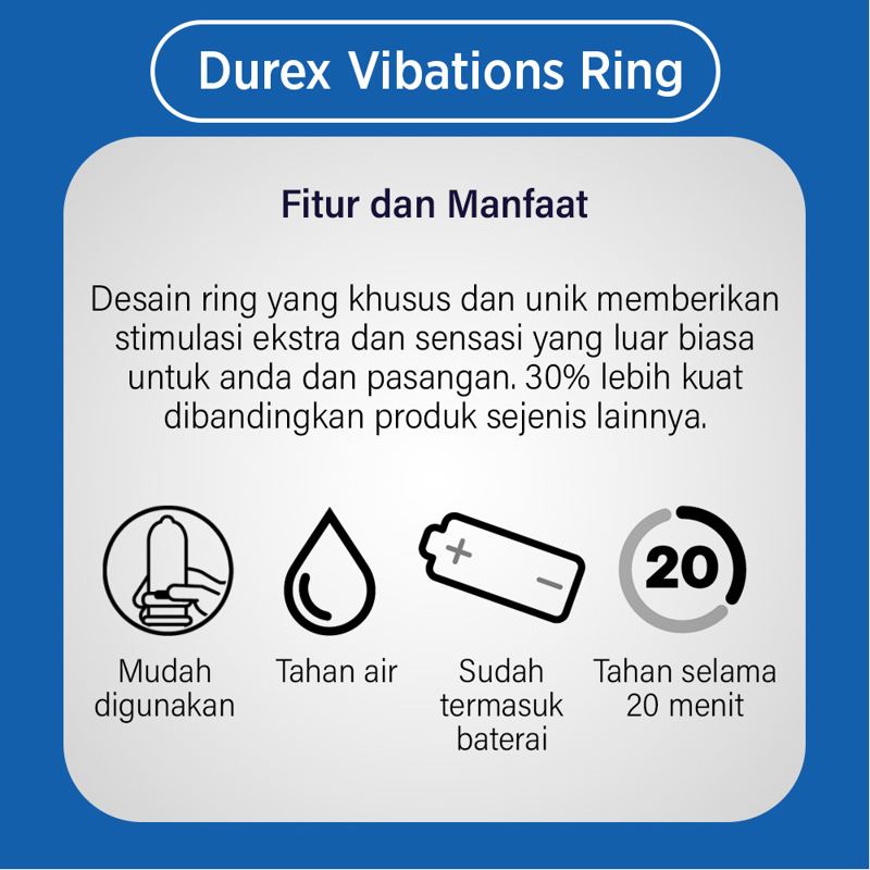 Jual Durex Play Vibration Ring, Vibrator, Alat Bantu Seks Wanita Di Seller  Seksadvisor - Jaya - Kota Jakarta Utara | Blibli