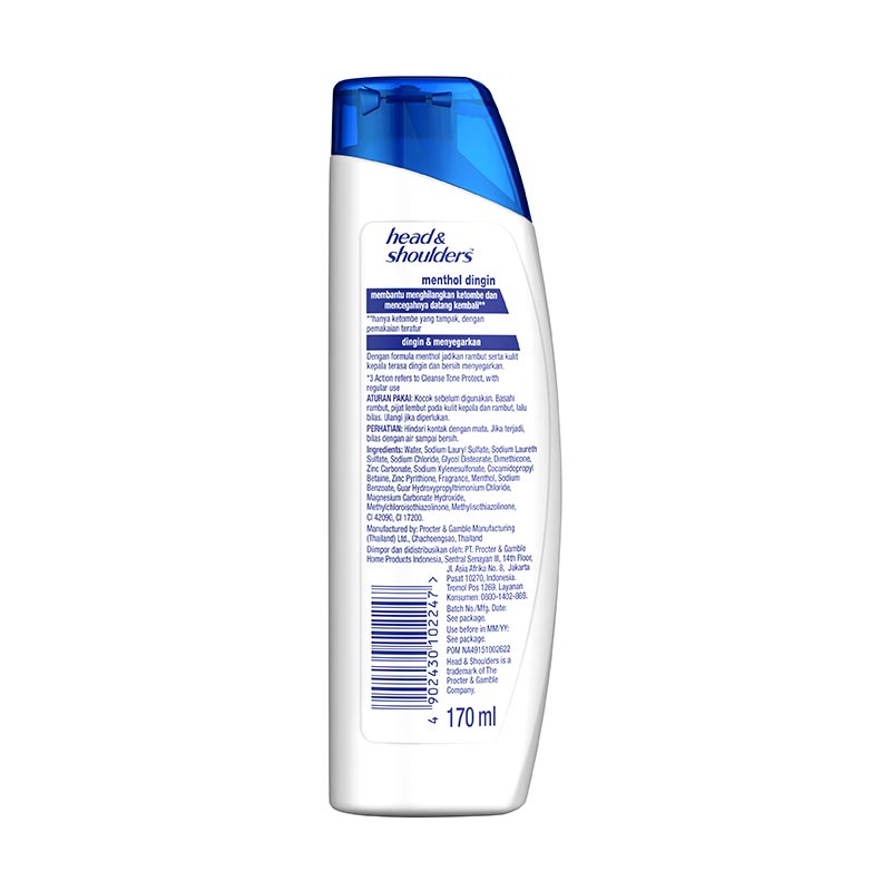 Promo Head Shoulders Cool Menthol Shampoo 180 Ml Di Seller Watsons Official Store Kab Tangerang Banten Blibli