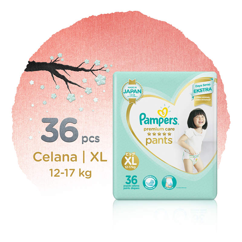 âˆš Pampers Popok Celana Xl-36 Premium Care - Popok Bayi