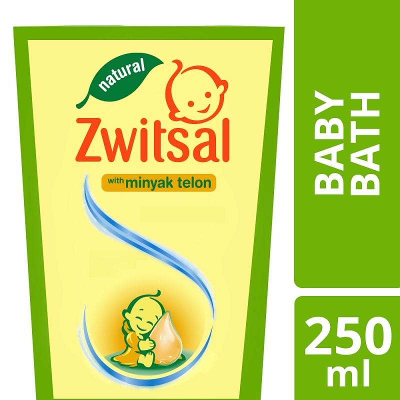 Jual Zwitsal Baby Bath Natural with Minyak Telon 250ml