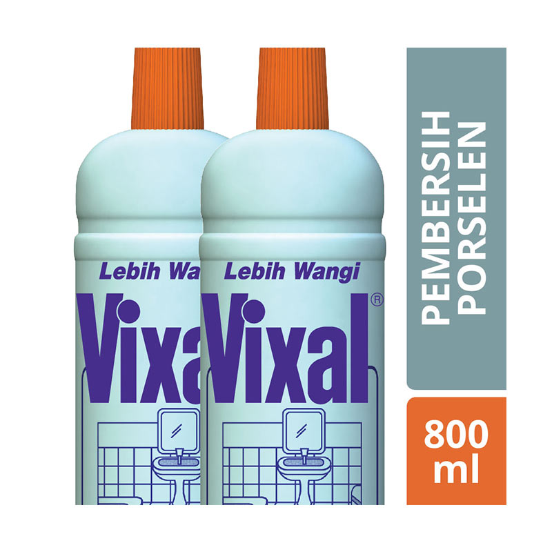 Jual Vixal Pembersih Porselen Lebih Wangi 2x 800 Ml jual vixal pembersih porselen lebih wangi 2x 800 ml