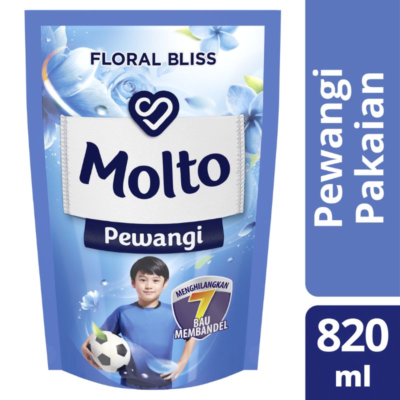 Jual Molto Pewangi Floral Bliss Blue Pouch [820 ml] Online