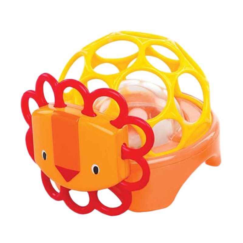 Jual Oball Rollie Rattle Lion Orange Mainan Bayi Online 