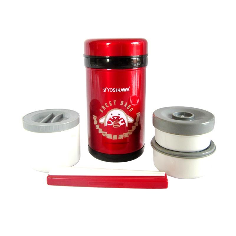 Jual Yoshikawa Lunch Box 1 Ltr DO100 Merah di Seller Adelaides