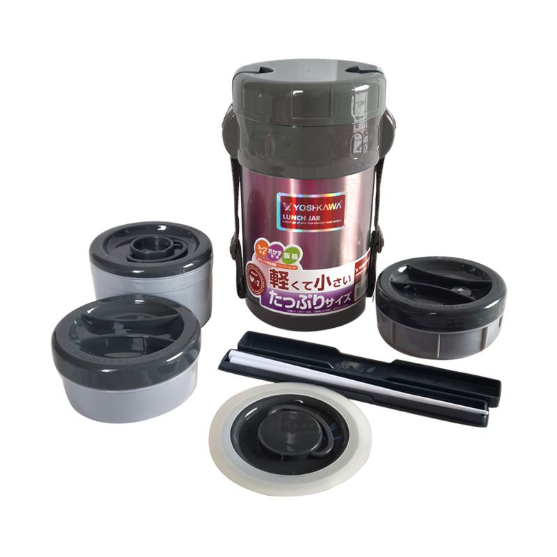 Jual Yoshikawa Lunch Jar Bronze Kotak Makan [1.5 L] di Seller Adelaides