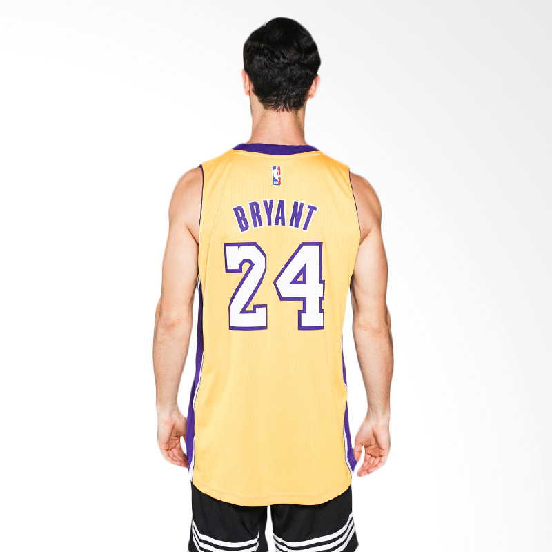 adidas Kobe Bryant Lakers Jersey Men Yellow A45978 - KICKS CREW