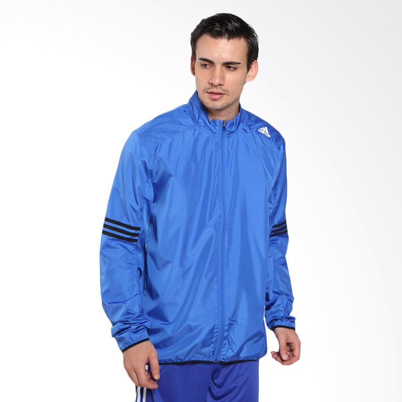 Jual adidas Men Running Reponse Wind M Biru Jaket Olahraga  