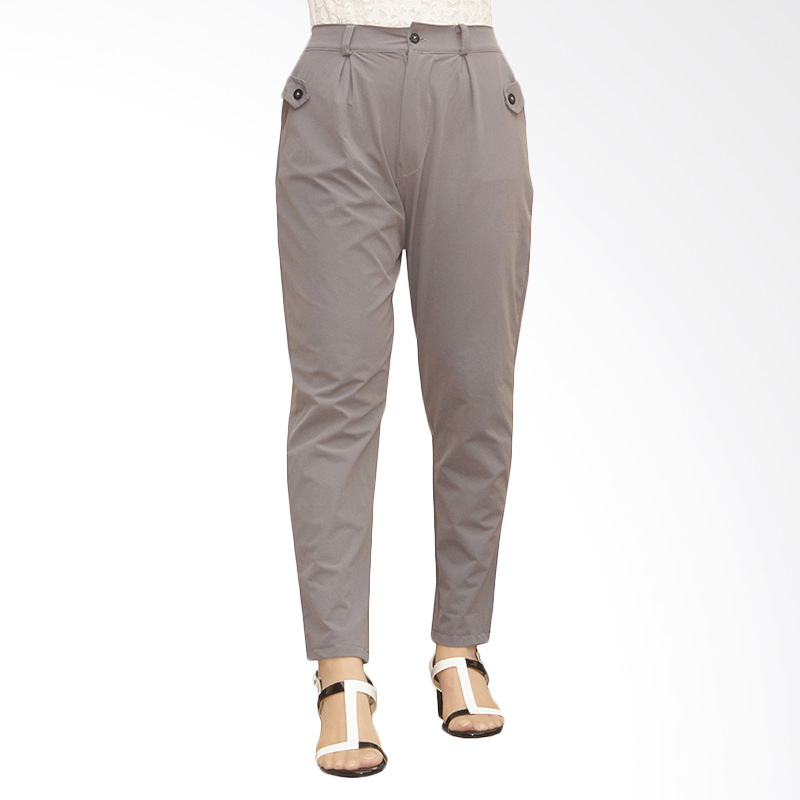 Adore Ladies Jogger Basic Celana Panjang - Light Grey