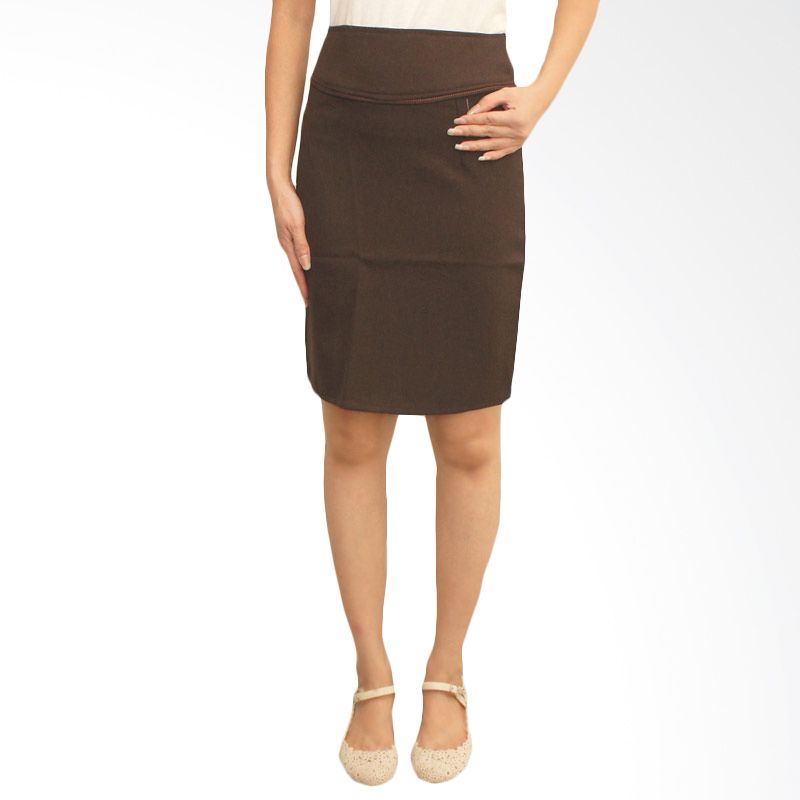 Adore Knee Length Skirt Lining Brown