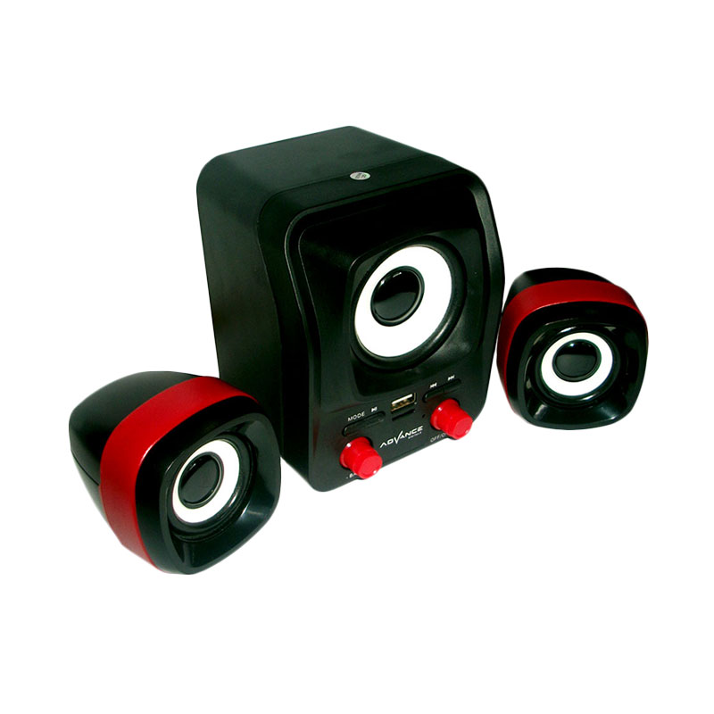 Promo Advance Duo-300 Hitam Merah Speaker USB di Seller Sehati