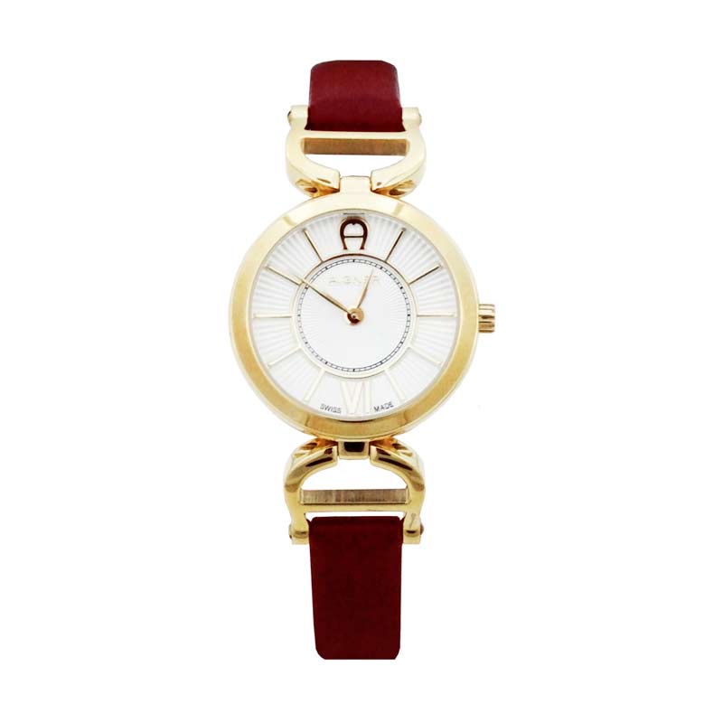 Jual Aigner A24205A Red Leather Jam Tangan Wanita Online 
