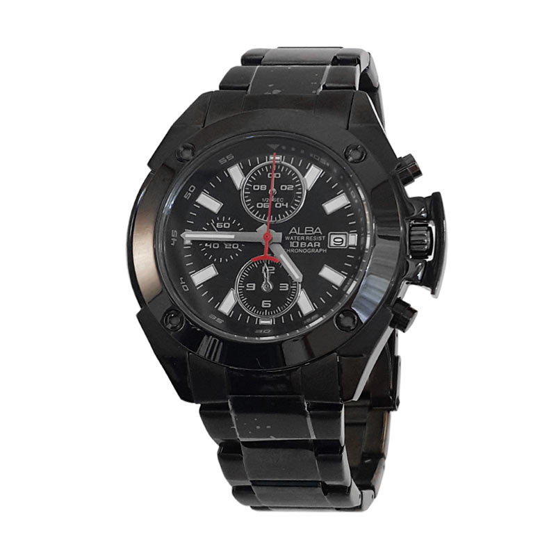 Jual Alba 160218 Chronograph Jam Tangan Pria - Hitam 