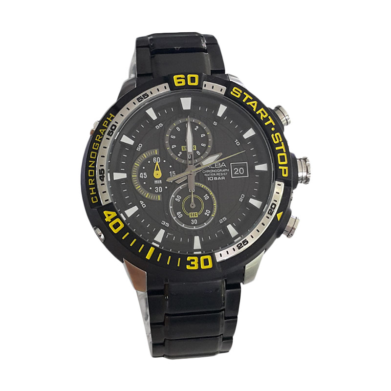 Alba 160692 Chronograph Jam Tangan Pria - Black