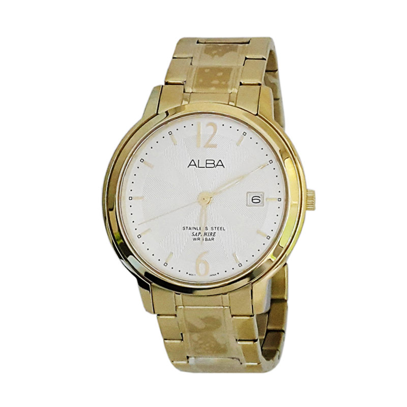 jual alba 161072 analog jam tangan pria gold jual alba 161072 analog jam tangan pria gold