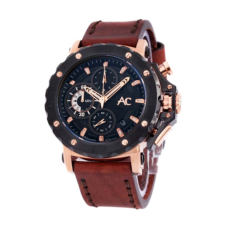 jual alexandre christie 9205 jam tangan pria brown jual alexandre christie 9205 jam tangan pria brown