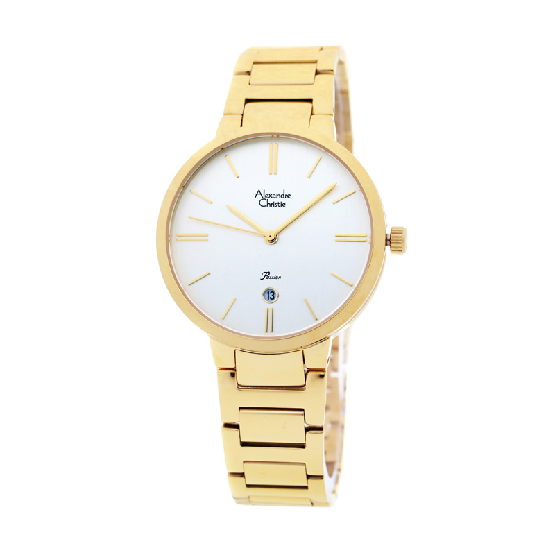 jual alexandre christie 2557 stainless steel jam tangan wanita gold putih harga jual alexandre christie 2557 stainless steel jam tangan wanita gold putih harga