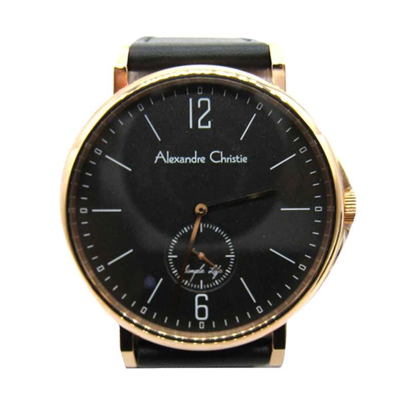 Jual Alexandre Christie 8458 MSLRGBA Rose Gold Jam Tangan 