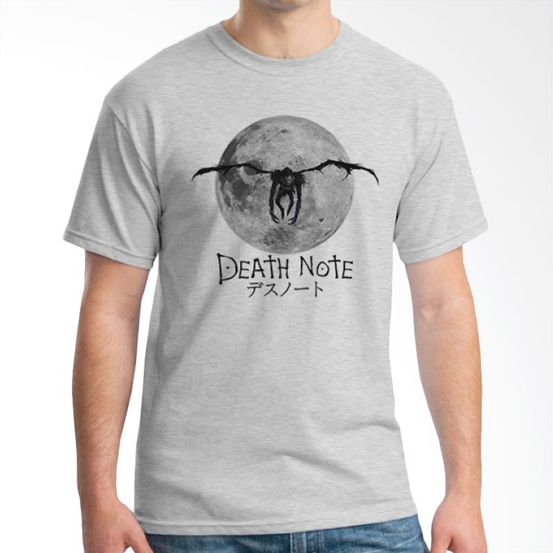 Ordinal Death Note 08 Abu-abu T-Shirt Pria Extra diskon 7% setiap