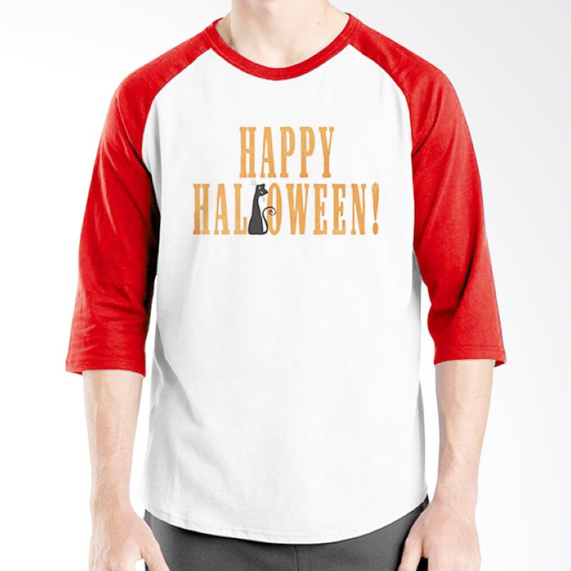 jual ordinal happy 09 raglan putih merah kaos jual ordinal happy 09 raglan putih merah kaos