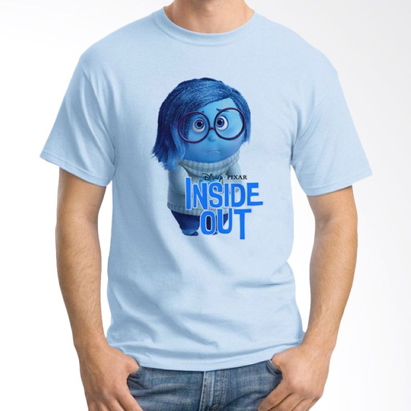Jual Ordinal Inside Out 13 Biru Muda T-Shirt Pria Online