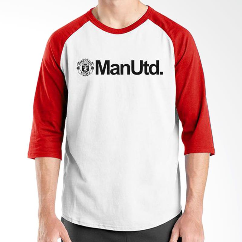 Ordinal Manchester United Edition 06 Raglan Putih Merah T-Shirt Pria Extra diskon 7% setiap hari Extra diskon 5% setiap hari