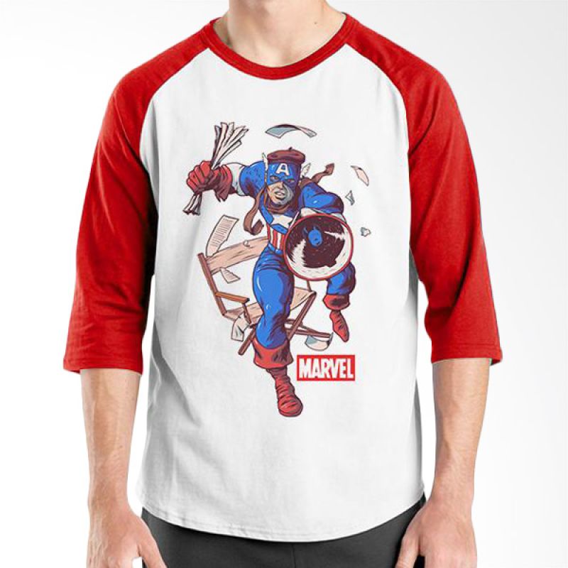 Ordinal New Captain America 03 Raglan Putih Merah T-Shirt Pria Extra diskon 7% setiap hari Extra diskon 5% setiap hari Citibank – lebih hemat 10%