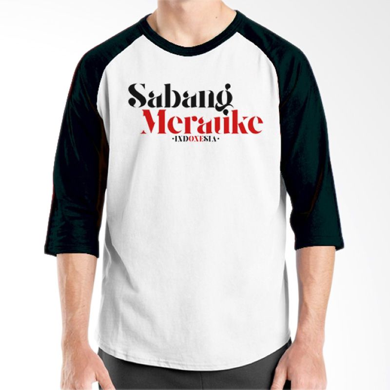 jual ordinal one indonesia 07 raglan putih hitam t shirt jual ordinal one indonesia 07 raglan putih hitam t shirt