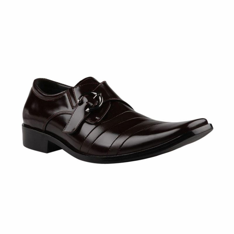 Andretelli Men Buckle Variation With Brushed Leather Dress Shoes