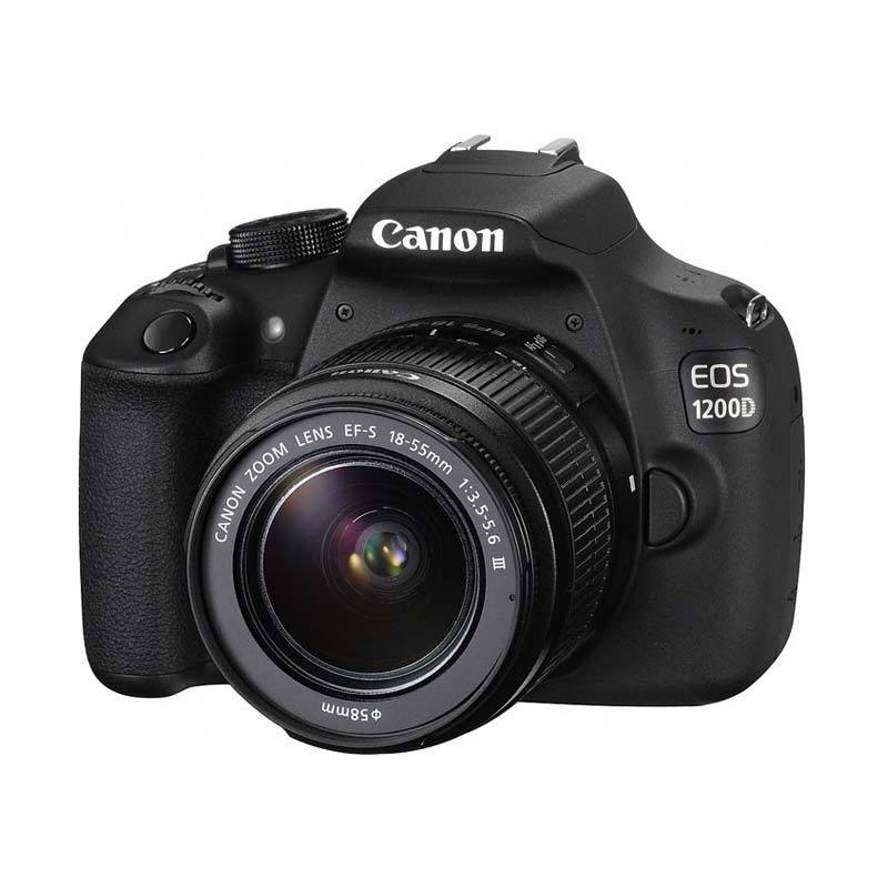 Jual Canon EOS 1200D Kamera Kit 18-55mm IS II - Hitam Online - Harga 