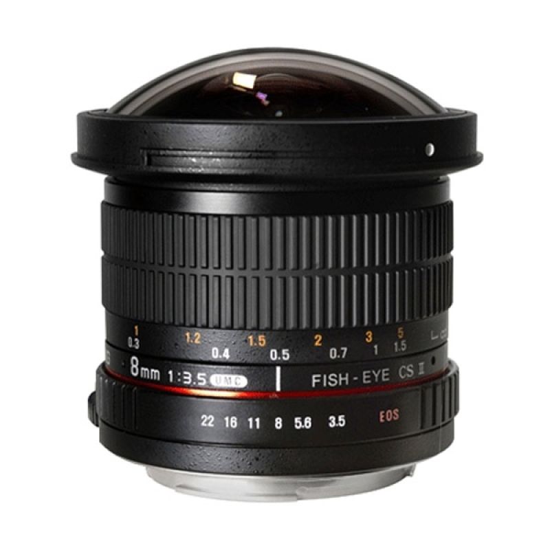 Jual Samyang Lens 8mm f/3.5 Fisheye Decachable Hood for 