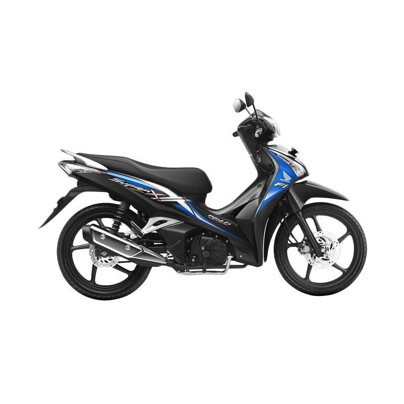  Jual  Honda Supra  X  125  Helm  in PGM FI Glorious Blue Sepeda  