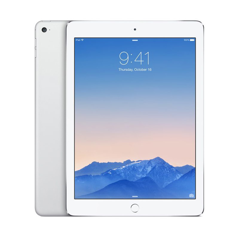Apple iPad Air 2 Tablet - Silver [128 GB/Cellular/Garansi Resmi]