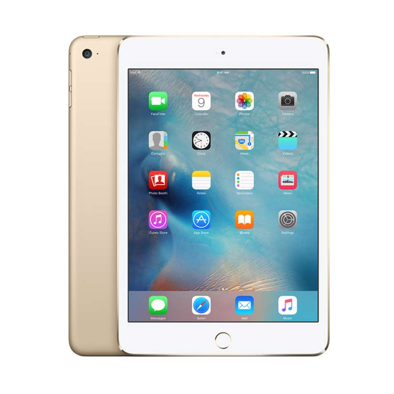 MURAH iPad Mini 4 128 GB Tablet - Gold [Garansi Resmi/WiFi + Cellular]