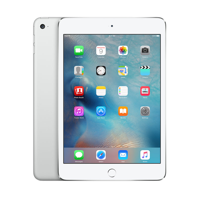 PROMO iPad Mini 4 128GB Tablet - Silver [Garansi Resmi/WiFi + Cellular]
